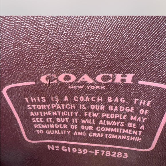 Coach Black and Pink Floral Tote Bag - Picture 3 of 3